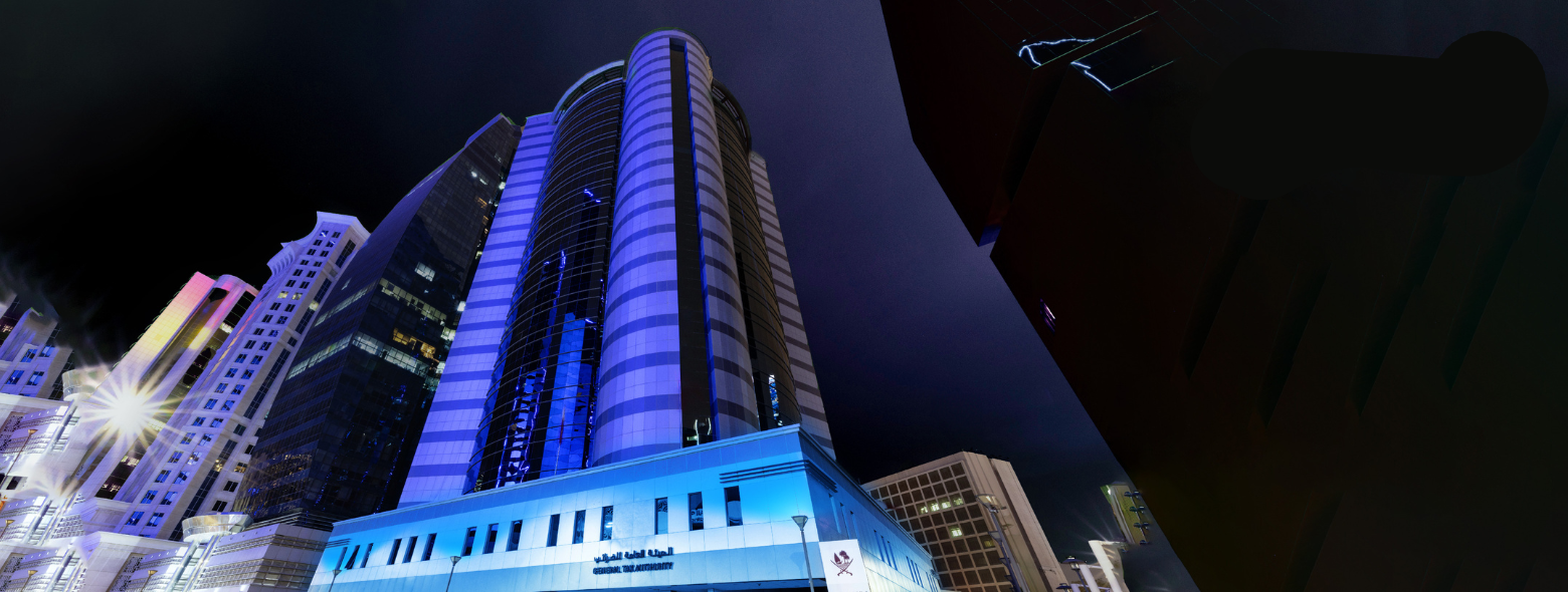 The General Tax Authority’s HQ Shines in Blue for World Autism Awareness Day